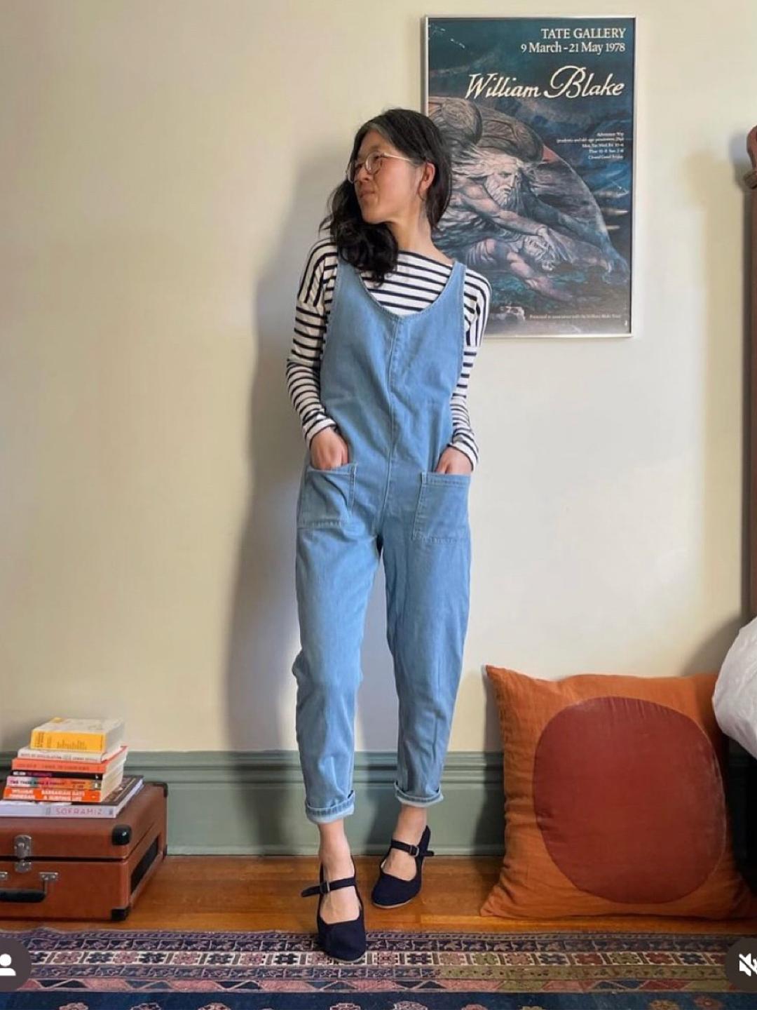 Beyond Nine Lola denim jumpsuit Lucky Sweater