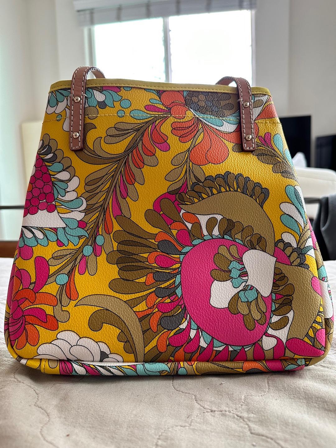 Kate Spade - Bright Floral Handbag Purse Bag - Lucky Sweater