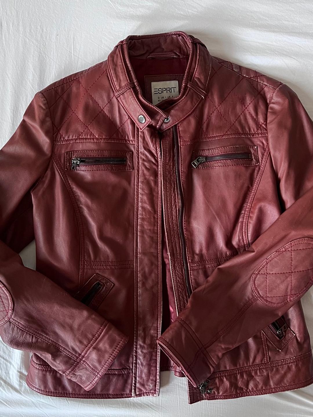 Esprit leather jacket deals