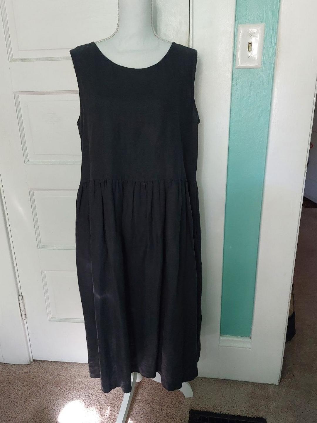 Not Perfect Linen - Smock Dress - Lucky Sweater
