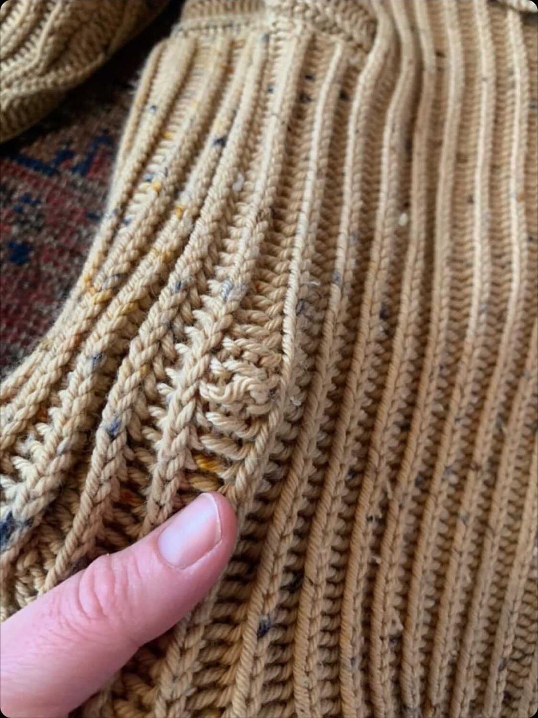 Misha & Puff - Wool Camel Confetti Studio Cardi OG release - Lucky