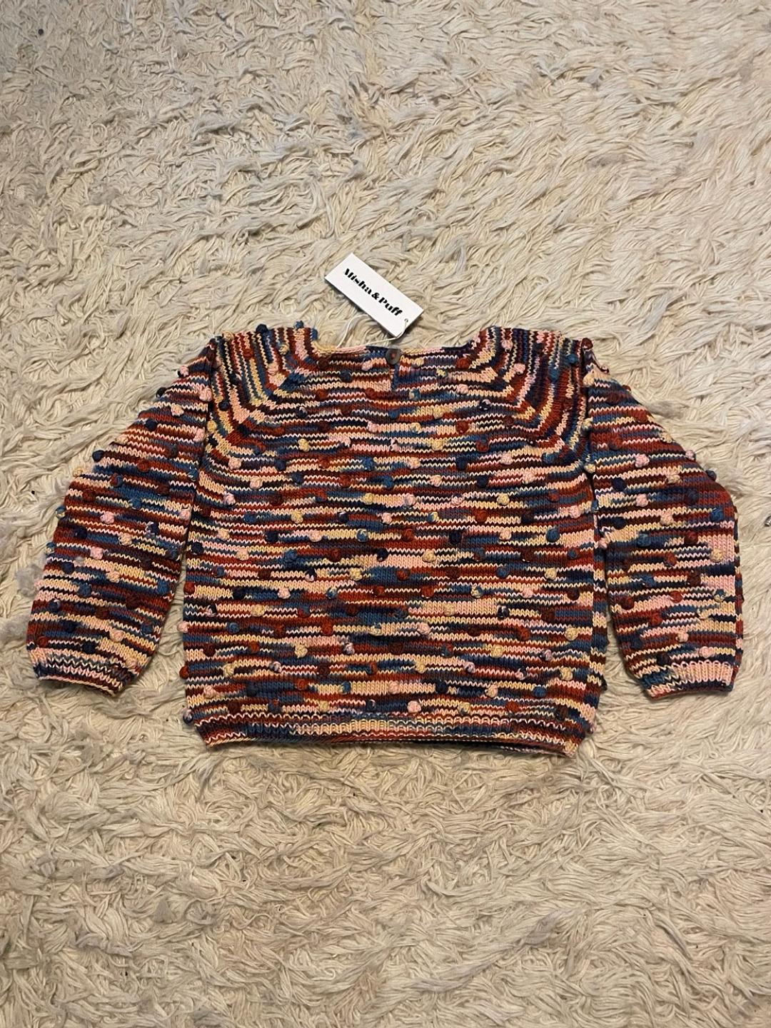 Misha & Puff - Popcorn space dye cotton sweater - Lucky Sweater