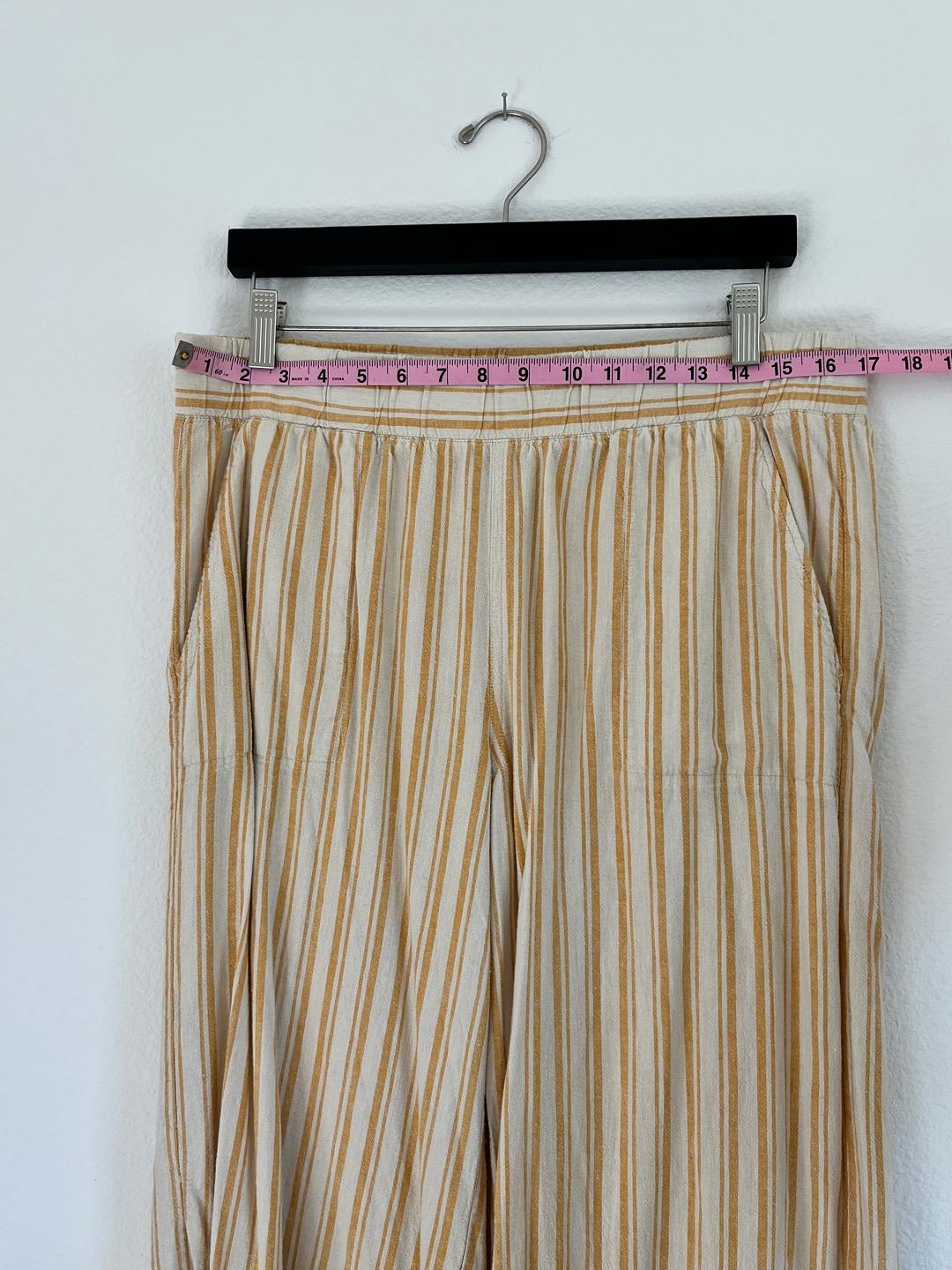 Cloth & Stone - cropped striped flow pants - Lucky Sweater