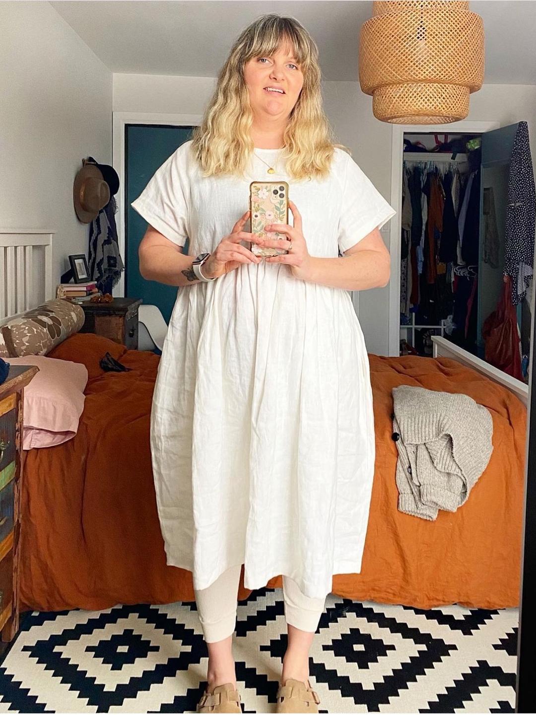 Beaton Linen - River Dress - Lucky Sweater