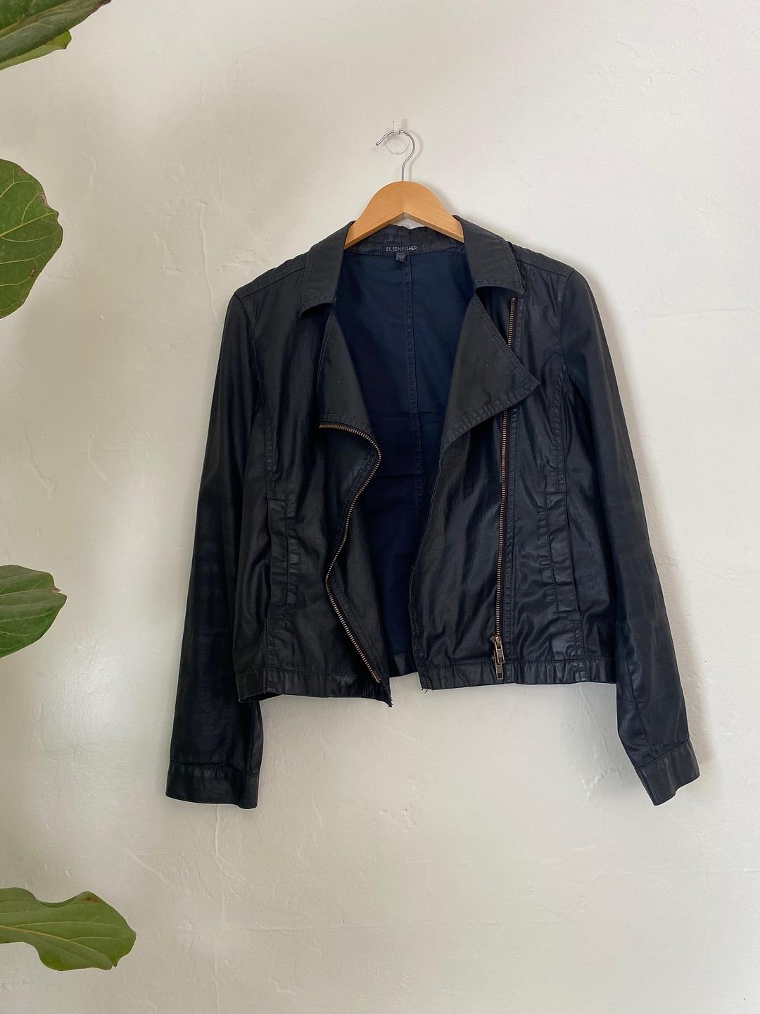 Eileen fisher moto jacket best sale