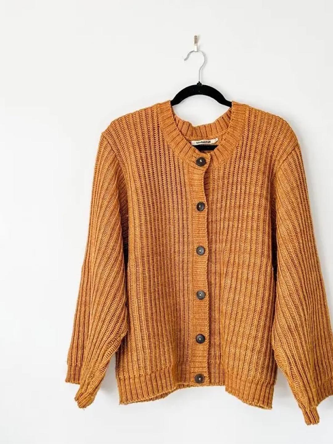 Misha Puff Marigold Studio Cardigan Lucky Sweater