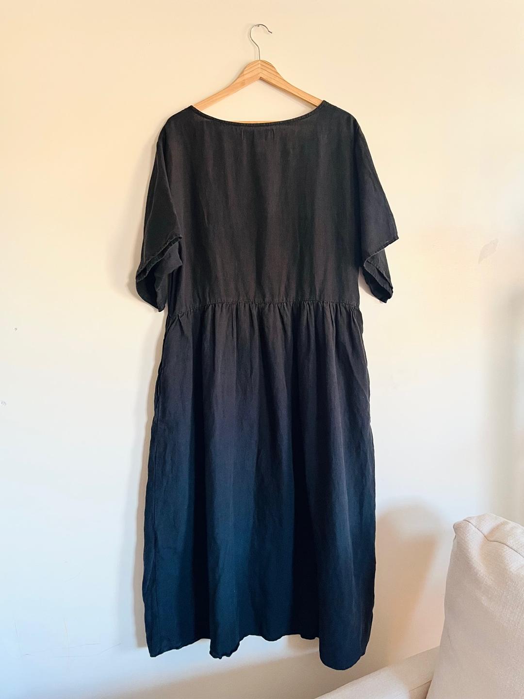 LF Markey - Black Linen Dress - Lucky Sweater
