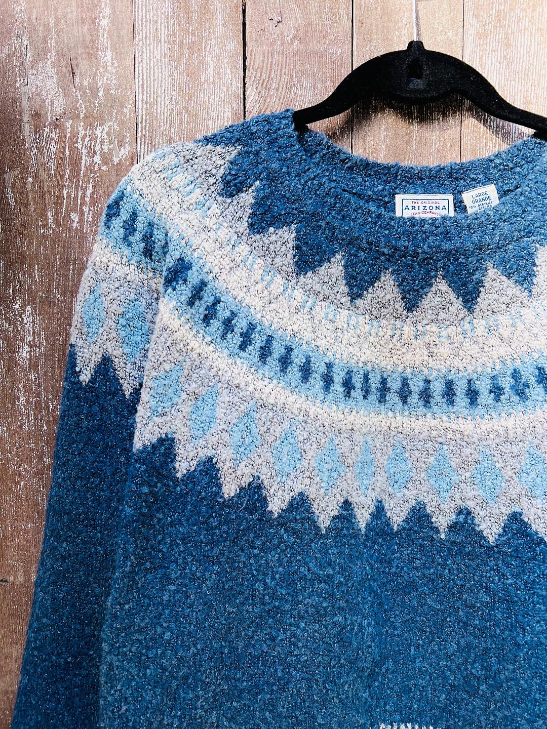 The Original Arizona Jean Company Boxy Fair Isle Sweater Lucky Sweater