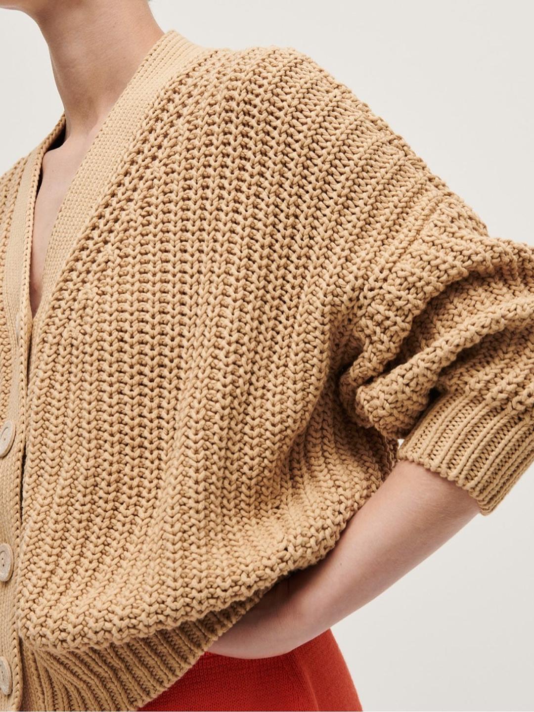 babaa ニット cardigan no18 navy – babaà