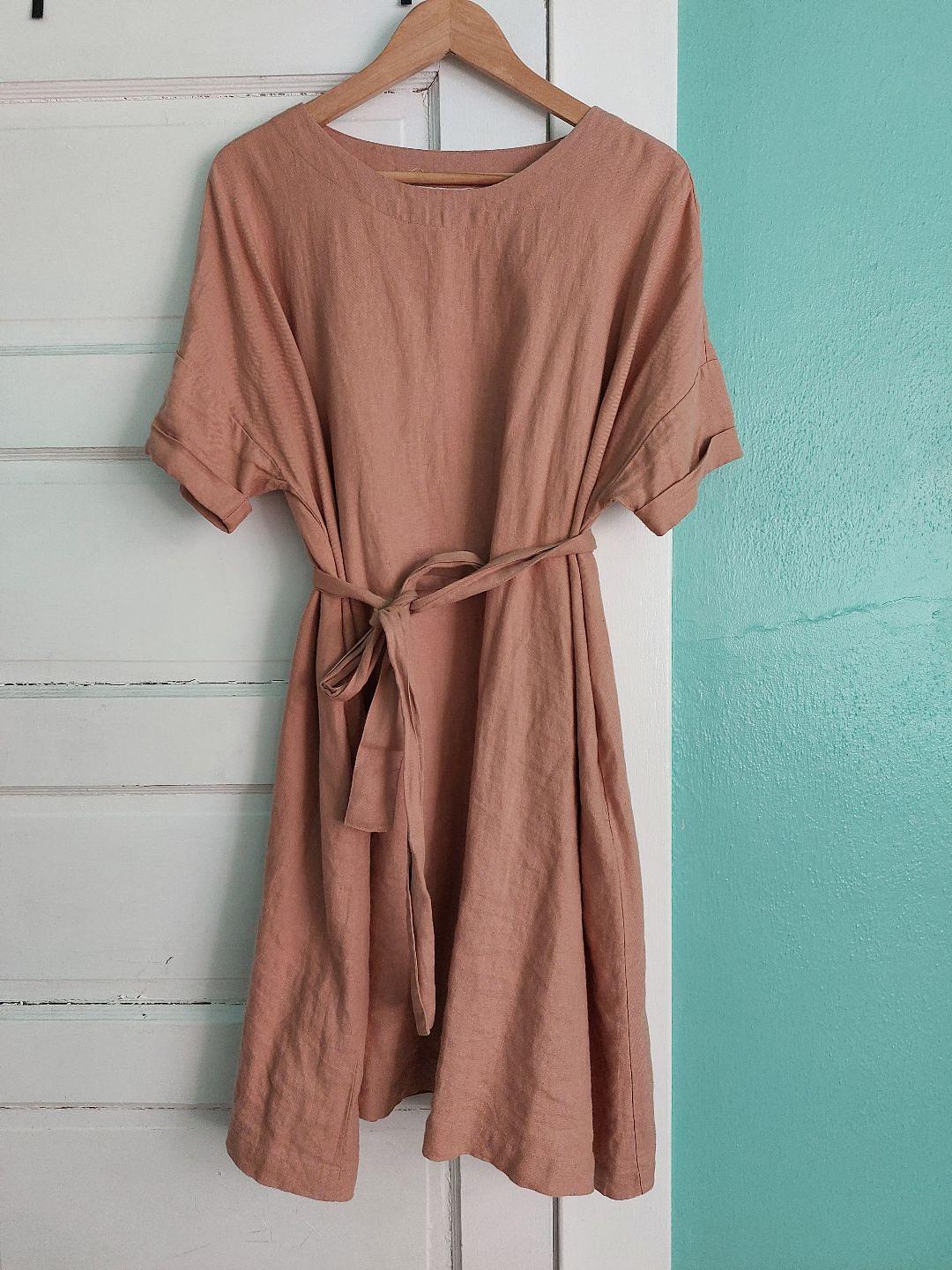 Not Perfect Linen - Short sleeve rennes dress - Lucky Sweater