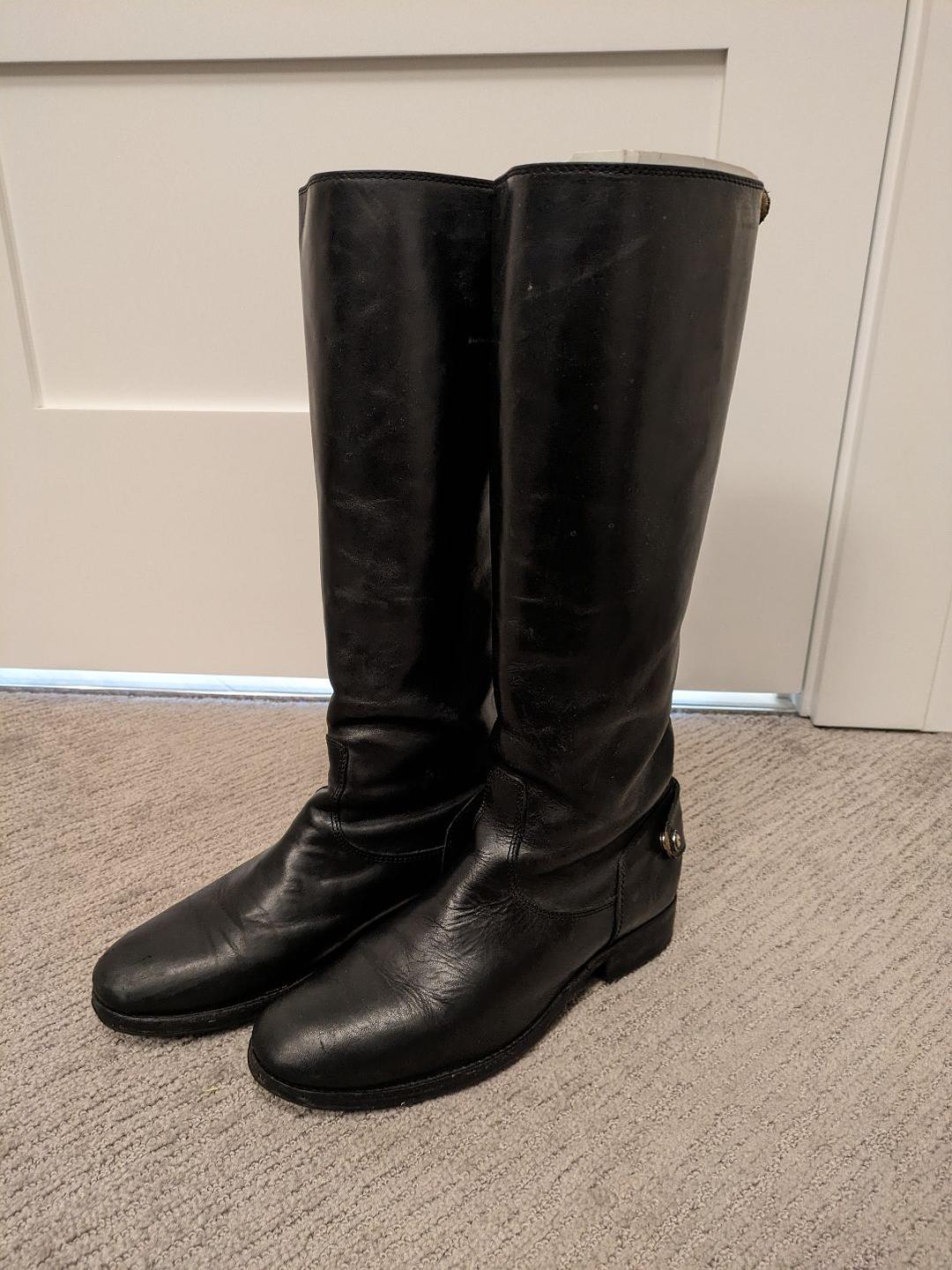 Frye button back zip boot best sale